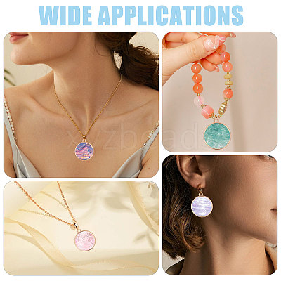 50Pcs Zinc Alloy Open Back Bezel Pendants FIND-CA0011-54KCG-1