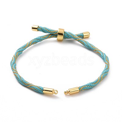 Nylon Cord Silder Bracelets MAK-C003-03G-08-1