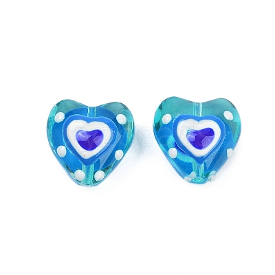 Handmade Lampwork Beads Strands LAMP-R004-06A-05-1