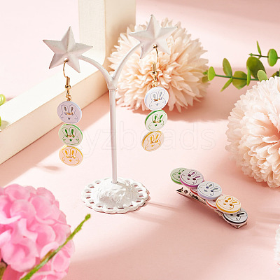 200Pcs 2-Hole Resin Buttons BUTT-TA0001-60A-1