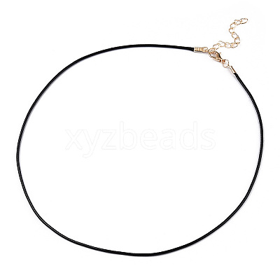 Waxed Cotton Cord Necklace Making MAK-YWC0001-01KC-01-1