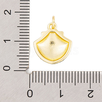 Rack Plating Brass Enamel Pendants KK-P269-09G-1