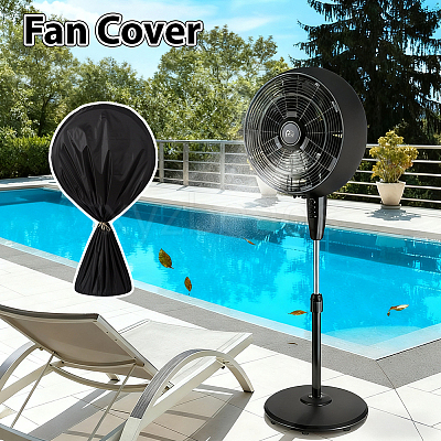 1Pc 210D Oxford Cloth Floor-standing Fan Cover AJEW-CN0007-13-1