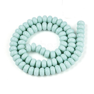 Opaque Spray Painted Glass Beads X-GLAA-ZX008-8mm-18A-1