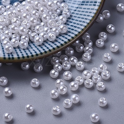 Imitated Pearl Acrylic Beads LS-X-PACR-4D-1-1