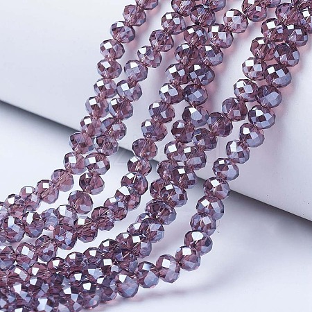 Electroplate Glass Beads Strands LS-EGLA-A034-T1mm-A05-1