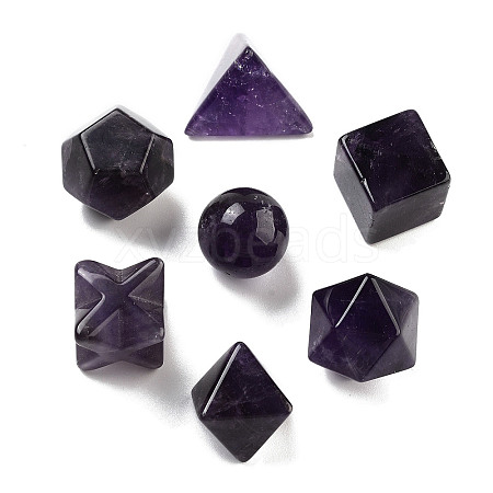 7Pcs Natural Amethyst Beads G-H007-05D-1