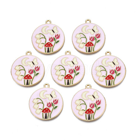 Alloy Enamel Pendants ENAM-N055-113A-1