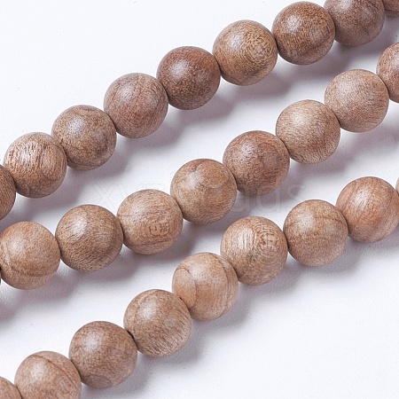 Natural Wood Beads Strands X-WOOD-J001-02-10mm-1