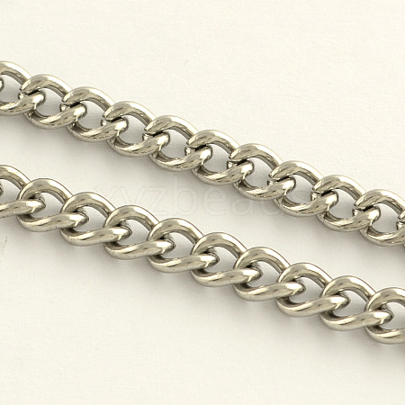 304 Stainless Steel Curb Chains CHS-R009-01-1