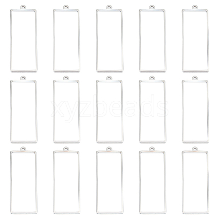 Unicraftale 16Pcs 304 Stainless Steel Open Back Bezel Pendants FIND-UN0002-27B-1