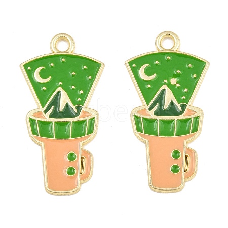 Alloy Enamel Pendants AL-CBA6AEB-11G-02-1