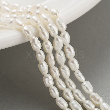 Natural Cultured Freshwater Pearl Beads Strands PEAR-P062-01D-1