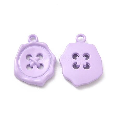 Spray Painted Alloy Pendants LS-FIND-B018-02E-1