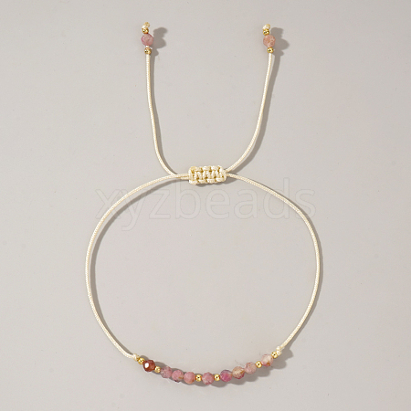 Natural stone and copper bead handmade bracelet VA8051-10-1