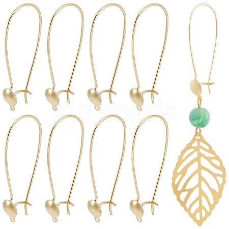 30Pcs Brass Hoop Earring Findings KK-BBC0029-08-1