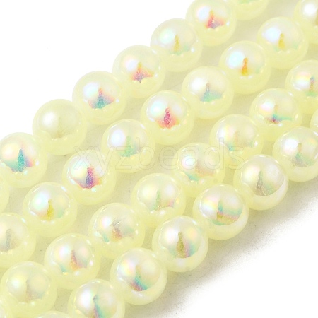 Plating Natural Selenite Beads Strands G-G120-A01-01-04-1