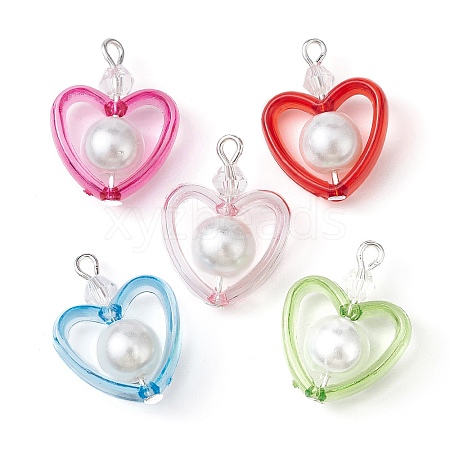 Transparent Acrylic Pendants PALLOY-JF02332-1