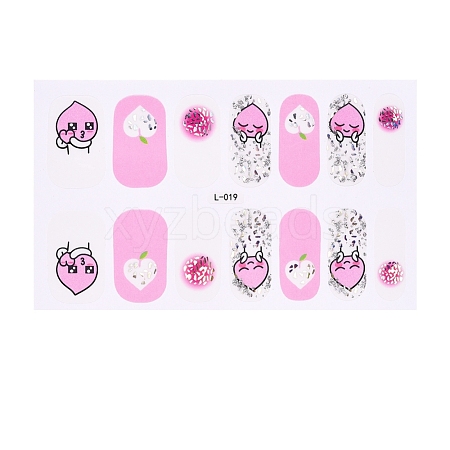 Glitter Full Cover Imitation Diamond Glass Diamond Nail Stickers MRMJ-T072-L019-1