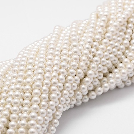 Shell Pearl Beads Strands BSHE-L025-01-6mm-1