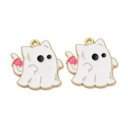 Halloween Alloy Enamel Pendants STAS-I354-01G-I-1