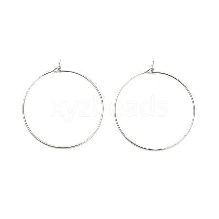 Brass Hoop Earring Findings KK-R112-038E-1