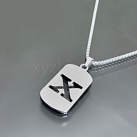 Titanium Steel Box Chain Necklaces YT2090-24-1