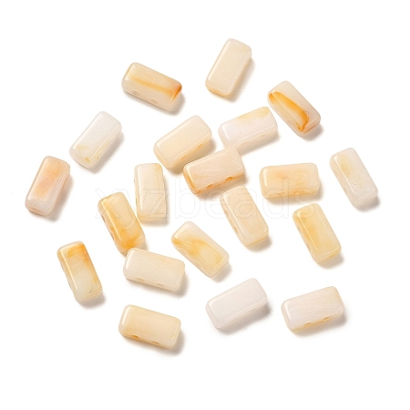 Opaque Acrylic Beads OACR-M018-02G-1