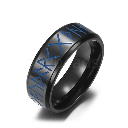 Luminous Titanium Steel Rings for Men PW-WG21092-06-1