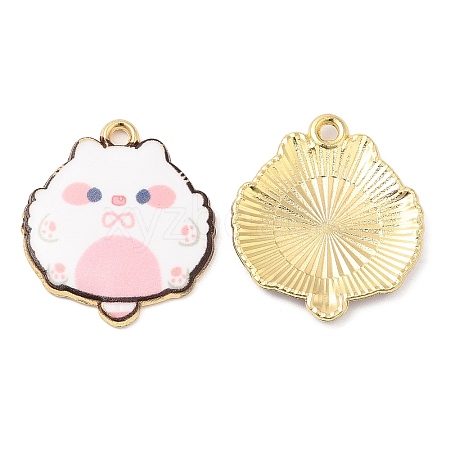 Alloy Enamel Pendants FIND-C037-14G-03-1