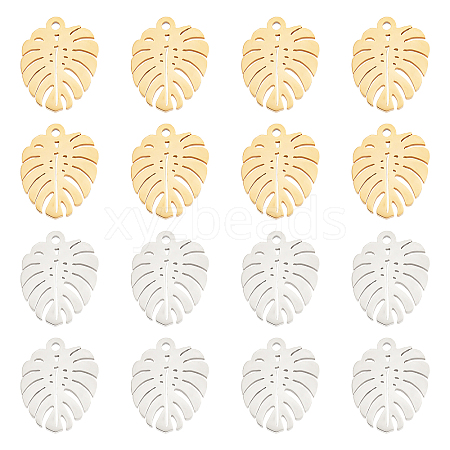 SUNNYCLUE 20Pcs 2 Colors 201 Stainless Steel Pendants STAS-SC0004-12-1