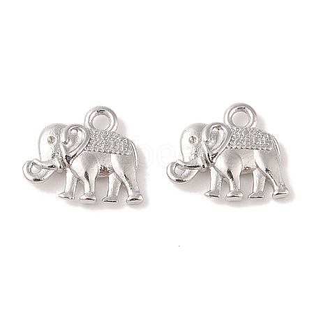 Vintage Elephant Charms PALLOY-ZN-47017-N-FF-1