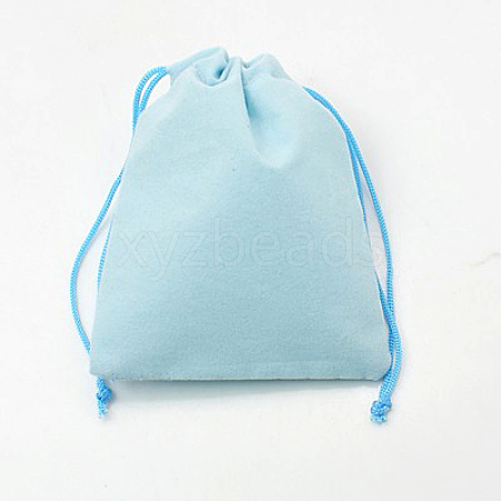 Velvet Cloth Drawstring Bags X-TP-C001-50x70mm-3-1