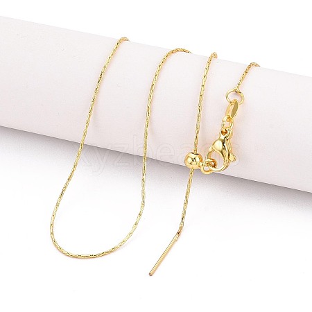 Brass Boston Link Chain Necklaces LS-NJEW-B119-01G-1