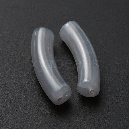Opaque Acrylic Beads MACR-WH0007-83G-1