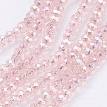 Electroplate Glass Beads Strands EGLA-R048-2mm-31-1