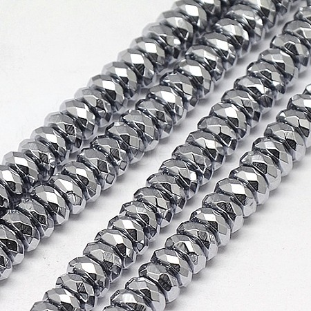 Electroplate Non-magnetic Synthetic Hematite Beads Strands X-G-J160-D-01-1