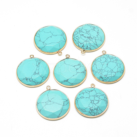 Synthetic Turquoise Pendants G-Q967-05-1