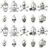 100Pcs 10 Styles Tibetan Style Alloy Pendants TIBEP-CJ0001-62-1