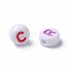 Opaque White Acrylic Beads MACR-N012-01-5