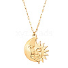 Golden Stainless Steel Pendant Necklace SA1727-1-1