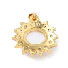 Brass Micro Pave Cubic Zirconia Pendants KK-B059-45G-D-2