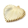 Heart Charms Brass Pendants KK-H529-62C-G-2