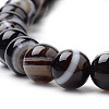 Natural Striped Agate/Banded Agate Beads Strands G-S259-04A-10mm-3