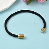 304 Stainless Steel with Polyester Metallic Cord Bracelets for Women BJEW-Z145-01G-26-2