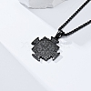 Saint Benedict Cross 304 Stainless Steel Pendant Necklaces for Men FS-WGB09ED-03-2
