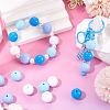 20Pcs 4 Colors Opaque Acrylic Beads MACR-TA0002-51A-5