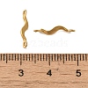 Ion Plating(IP) 304 Stainless Steel Links Connector Charms X-STAS-Q323-08G-3