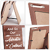 MDF Wood Photo Frames DIY-WH0231-072-4