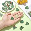 24Pcs 12 Styles Saint Patrick's Day Glitter Alloy Enamel Pendants ENAM-CJ0005-62-4